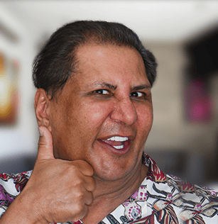 patient with  bicon short dental implants
