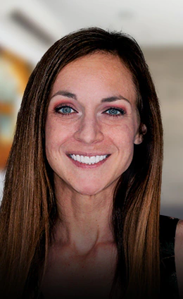 young female patient smiling with her crowns and bridges restoration