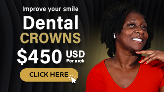 banner promotion of dental crowns in mexico