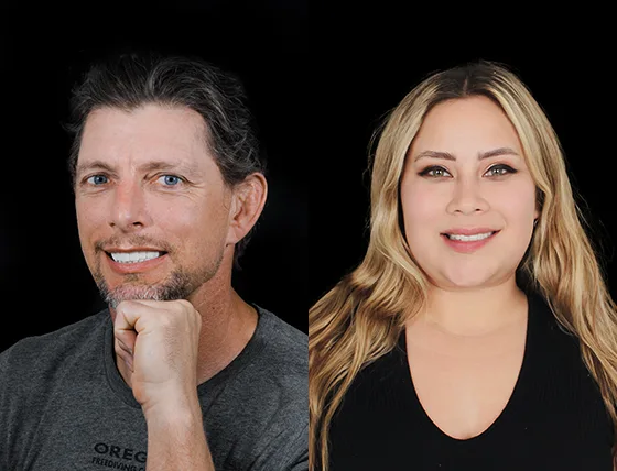 before and after pictures of cancun dental design patients who had
a teeth whitening treatment
